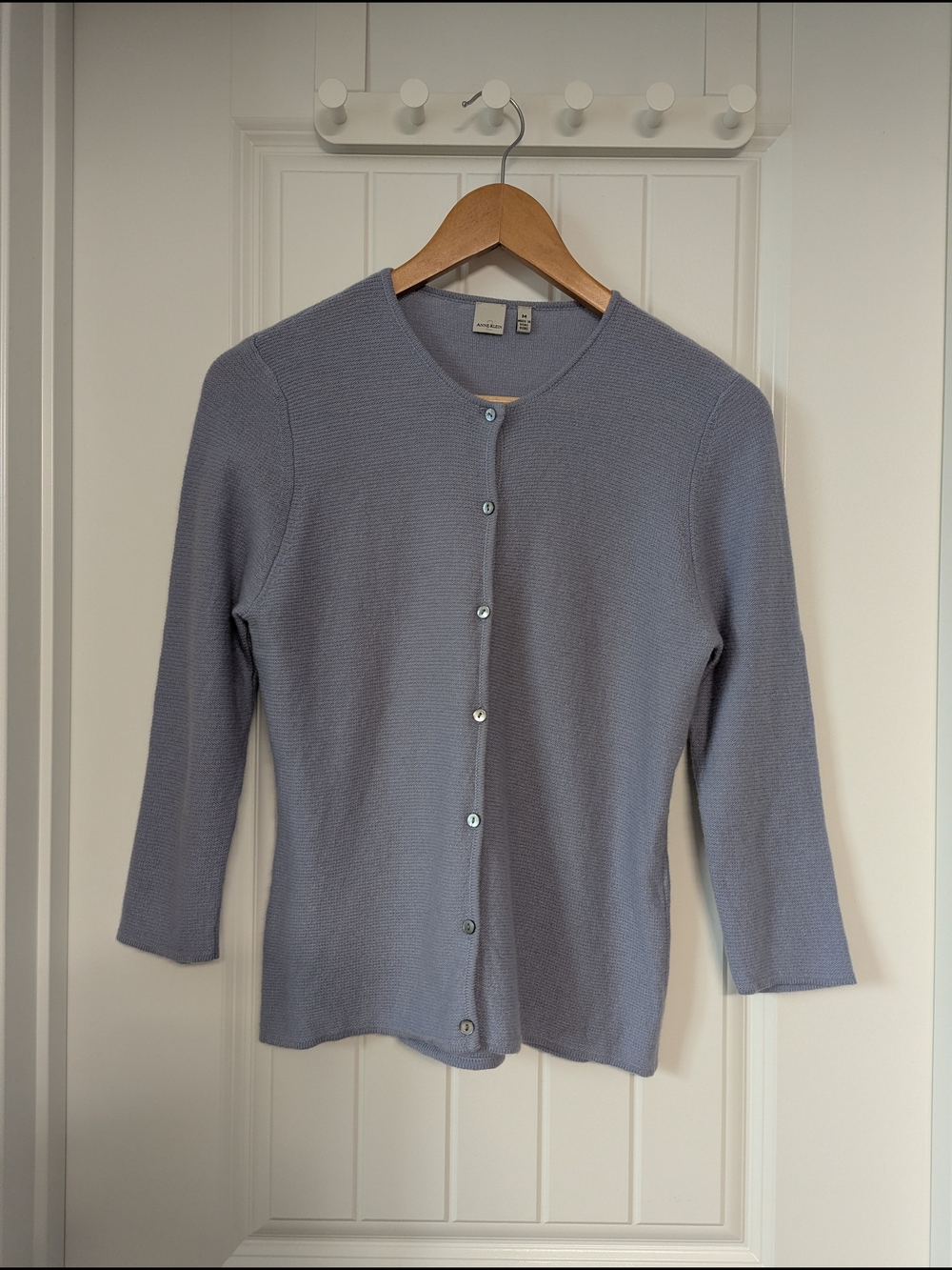 Cashmere Cardigan Light Blue Sweater Size M